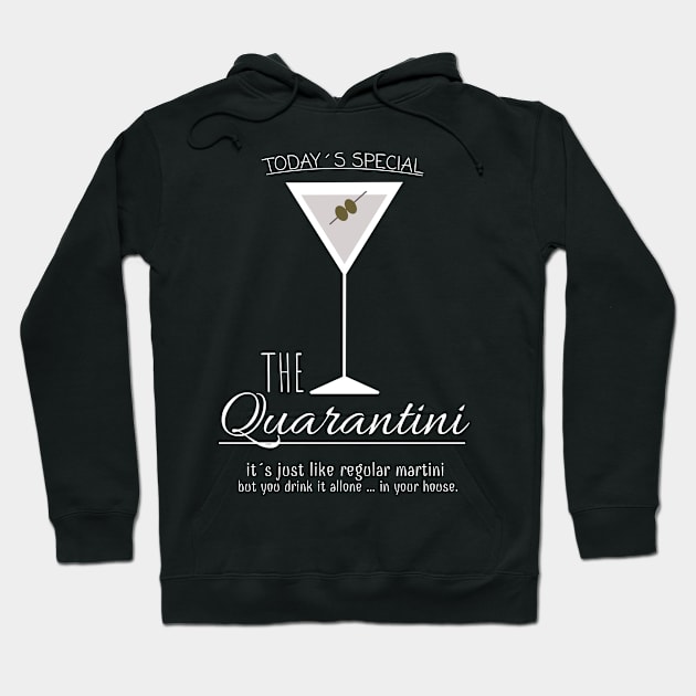 At home in quarantine - Funny, saying, Corona Hoodie by Fairy Karma